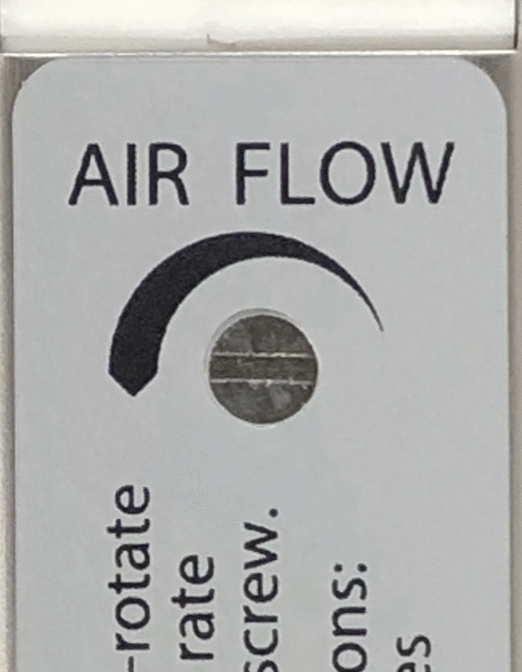 图3 空气流量调整旋钮